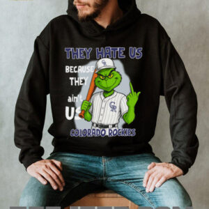 Colorado Rockies Grinch T Shirt They Hate Us Because They Ain’t Us Funny Christmas Tee