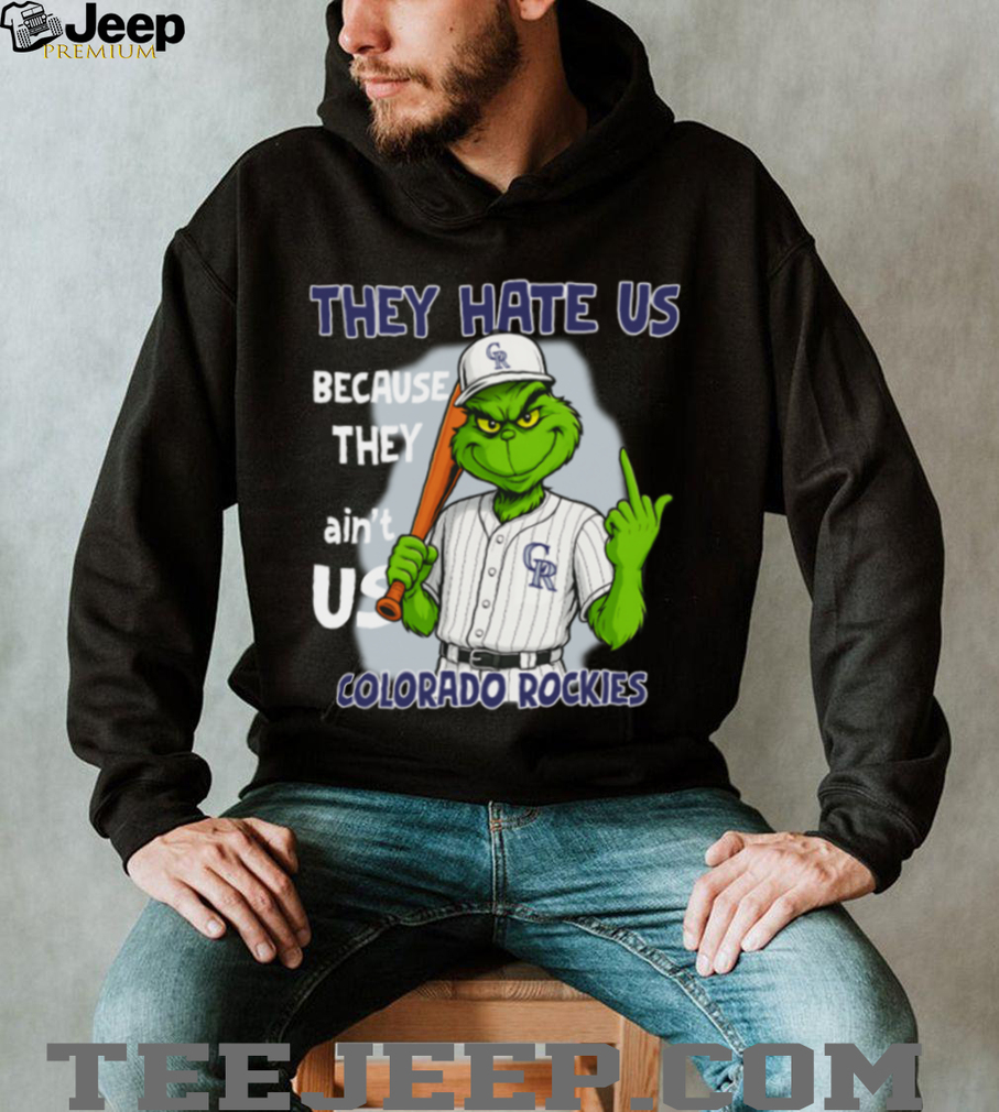 Colorado Rockies Grinch T Shirt They Hate Us Because They Ain’t Us Funny Christmas Tee Colorado Rockies Grinch T Shirt They Hate Us Because They Ain’t Us Funny Christmas Tee