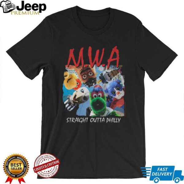 Cracked Bell M.W.A. Straight Outta Philly T Shirt