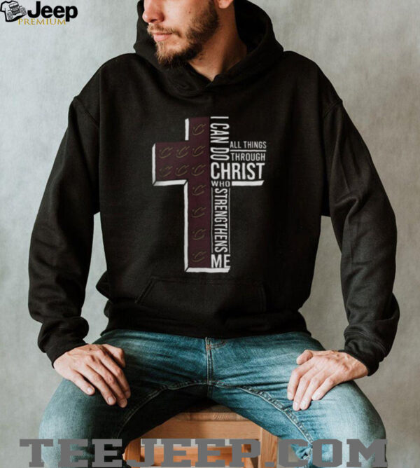Cross I Can Do All Things Through Christ Who Strengthens Me Cleveland Cavaliers Basketball Shirt