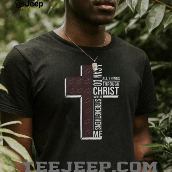 Cross I Can Do All Things Through Christ Who Strengthens Me Cleveland Cavaliers Basketball Shirt