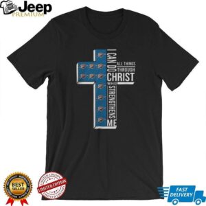 Cross I Can Do All Things Through Christ Who Strengthens Me Oklahoma City Thunder Basketball Shirt