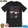 Custom New York Mets Holiday Baseball Shirt, Snoopy Charlie Brown Christmas Tee with Santa Hat, Cute MLB Fan Gift