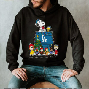 Custom Los Angeles Dodgers Peanuts Christmas Tee – Personalized Holiday Shirt For Baseball Fans & Winter Lovers