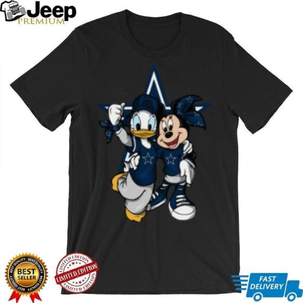 Dallas Cowboys Donald and Minnie Mouse T Shirt