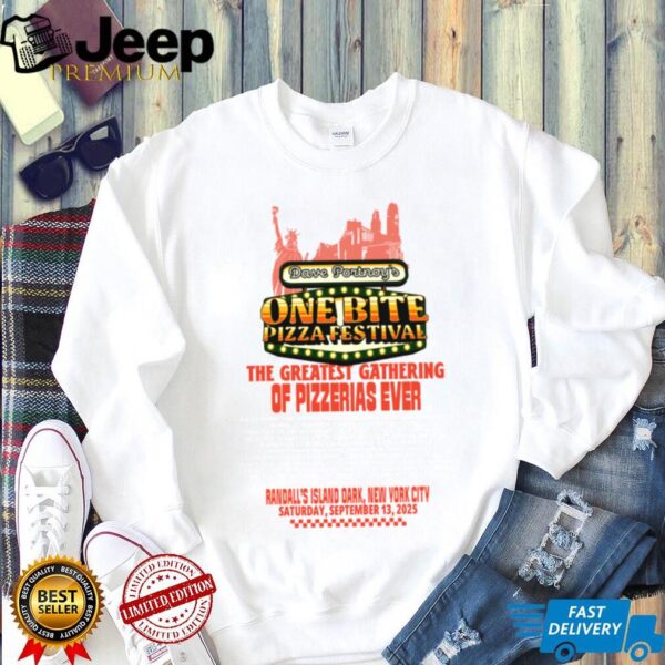Dave Portnoy One Bite Pizza Festival 2025 Randall’s Island Graphic shirt