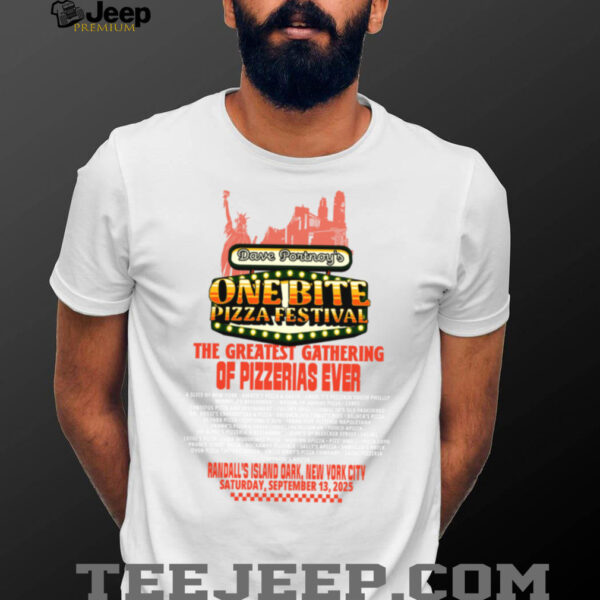 Dave Portnoy One Bite Pizza Festival 2025 Randall’s Island Graphic shirt