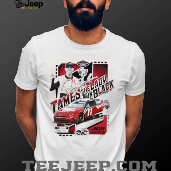 Denny Hamlin Tames the Lady in Black 2025 Goodyear 400 Race Winner graphic shirt
