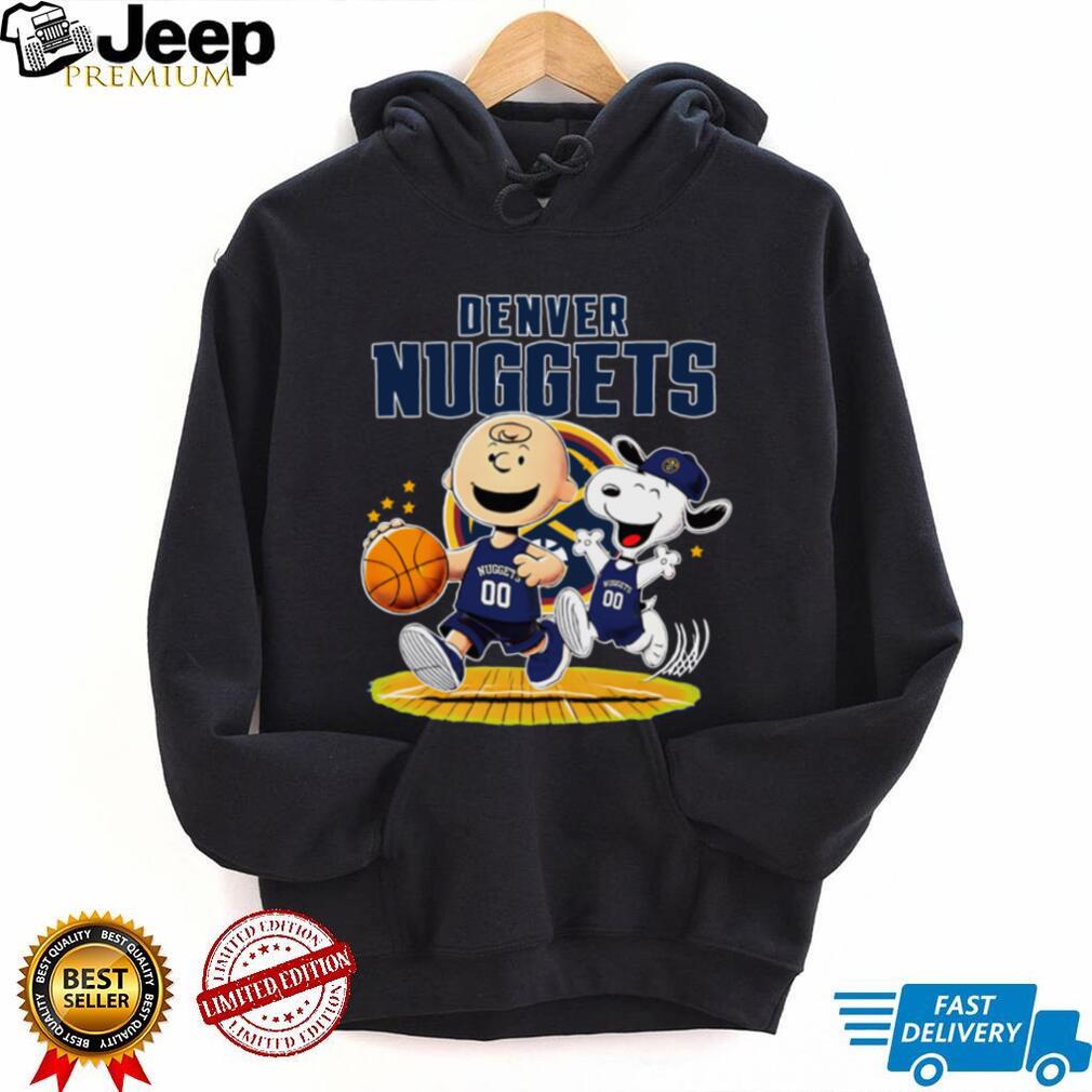 Denver Nuggets X Charlie Brown And Snoopy Playing Basketball Shirt Denver Nuggets X Charlie Brown And Snoopy Playing Basketball Shirt