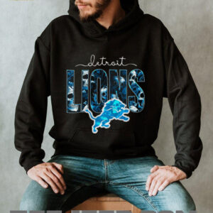 Detroit Lions Skull Floral Tee