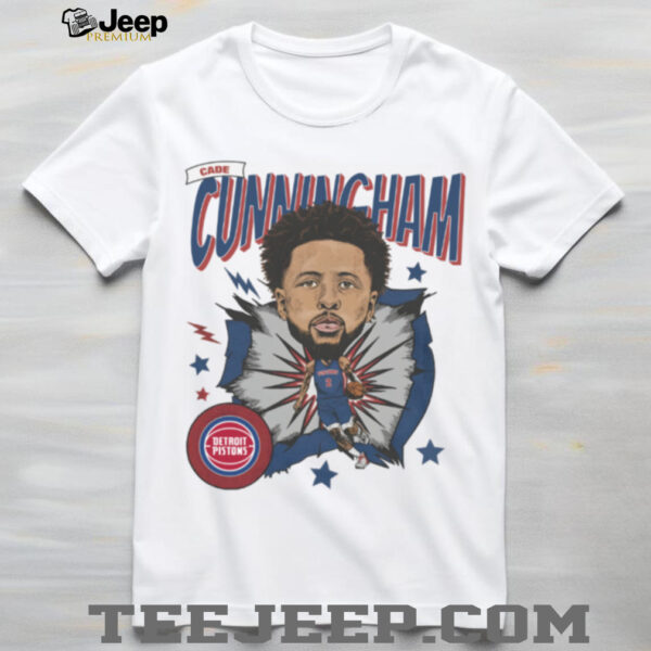 Detroit Pistons Cade Cunningham Cartoon Style Front And Back shirt