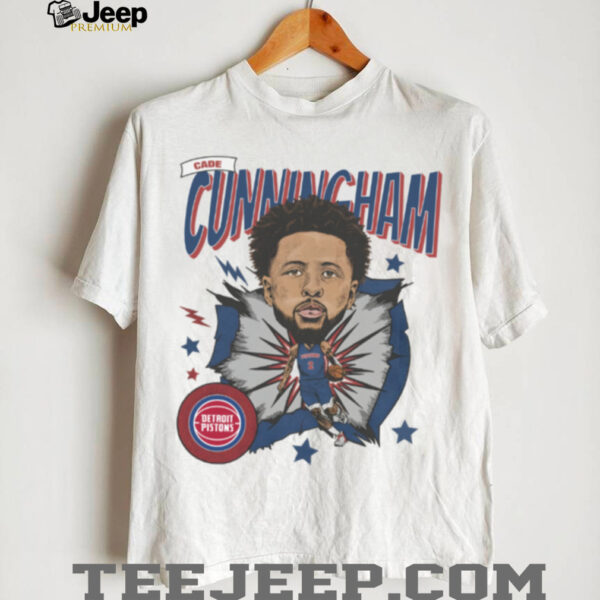 Detroit Pistons Cade Cunningham Cartoon Style Front And Back shirt