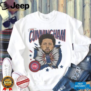 Detroit Pistons Cade Cunningham Cartoon Style Front And Back shirt