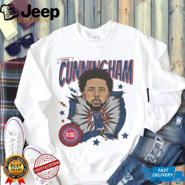 Detroit Pistons Cade Cunningham Cartoon Style Front And Back shirt