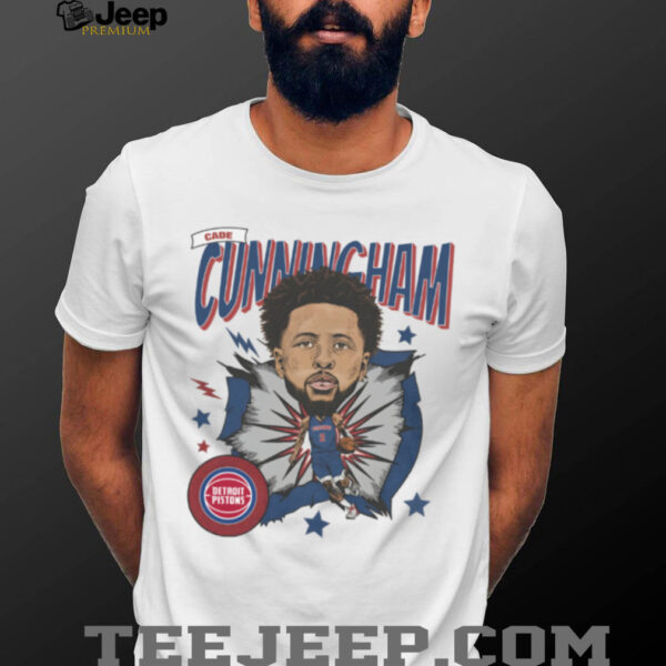 Detroit Pistons Cade Cunningham Cartoon Style Front And Back shirt