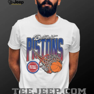 Detroit Pistons Red On Fire Short Sleeve Fashion T Shirt