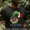 Cleveland Guardians Custom Name Grinch Xmas Lights Shirt – Personalized MLB Baseball Fan Holiday Gift Tee