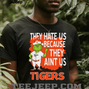 Detroit Tigers Grinch Christmas They Hate Us Ain’t Us T Shirt
