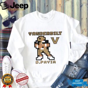 Diego Pavia 8 bit Retro Baller Vanderbilt Commodores football shirt