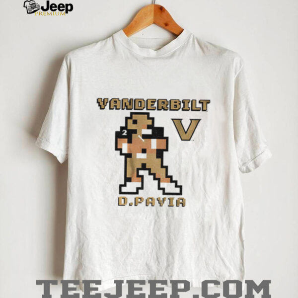 Diego Pavia 8 bit Retro Baller Vanderbilt Commodores football shirt