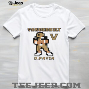 Diego Pavia 8 bit Retro Baller Vanderbilt Commodores football shirt