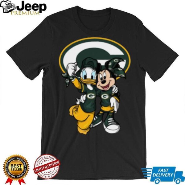 Disney Team Green Bay Packers Mickey & Donald Shirt