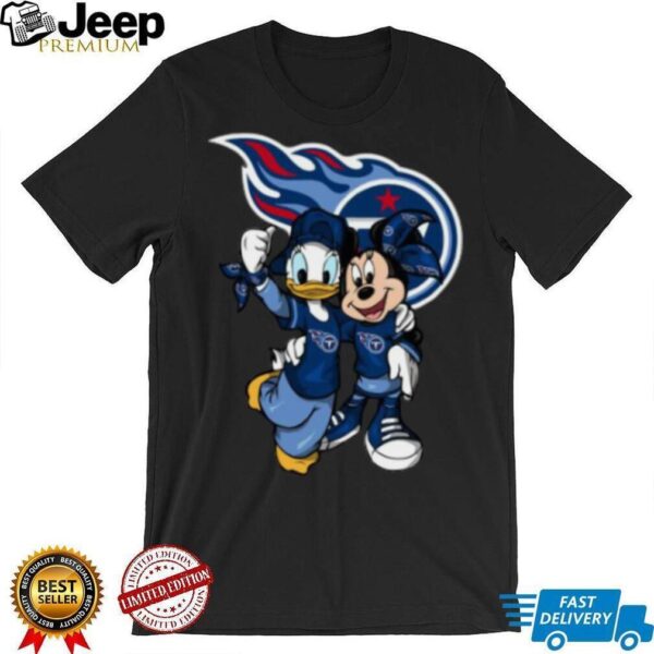 Disney Tennessee Titans Tee featuring Donald Duck and Minnie Mouse