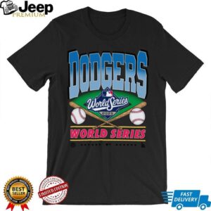 Dodgers World Series 2025 Franklin Baseball Bat Logo TShirt