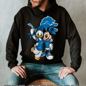 Donald Duck and Minnie Mouse Detroit Lions Football Tee