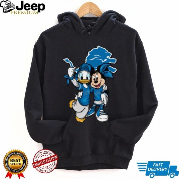 Donald Duck and Minnie Mouse Detroit Lions Football Tee