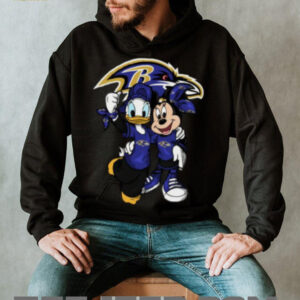Donald and Minnie Duck Baltimore Ravens Football Shirt