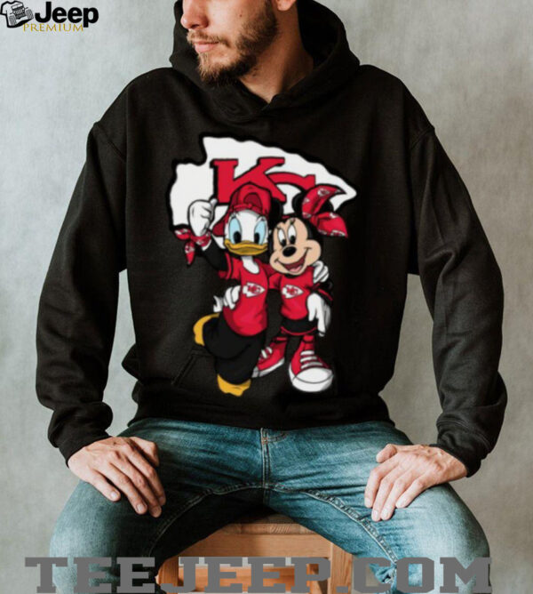 Donald and Minnie Mouse Chiefs Fan Shirt