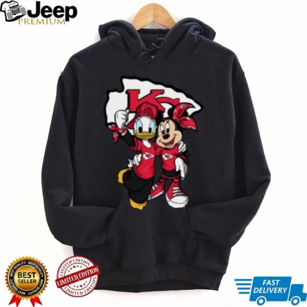 Donald and Minnie Mouse Chiefs Fan Shirt