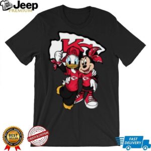 Donald and Minnie Mouse Chiefs Fan Shirt