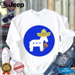 Donkey Republic Wearing Mexican Hat Cinco De Mayo shirt