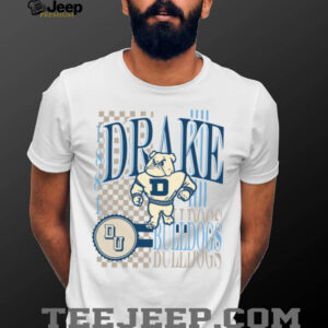 Drake Bulldogs Ivory 90s Print Collage T Shirt