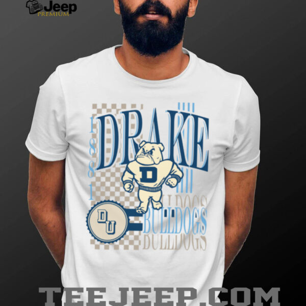 Drake Bulldogs Ivory 90s Print Collage T Shirt