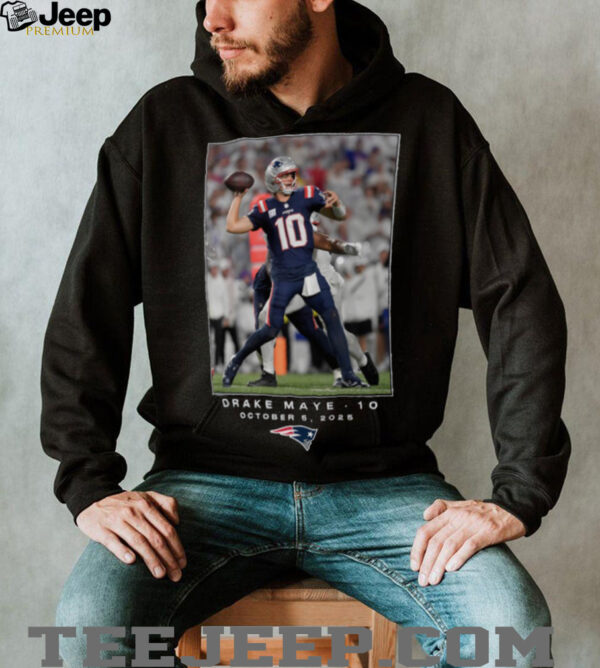 Drake Maye New England Patriots NFL Flash Features Week 5 T Shirt