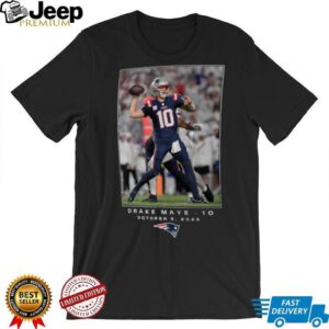 Drake Maye New England Patriots NFL Flash Features Week 5 T Shirt