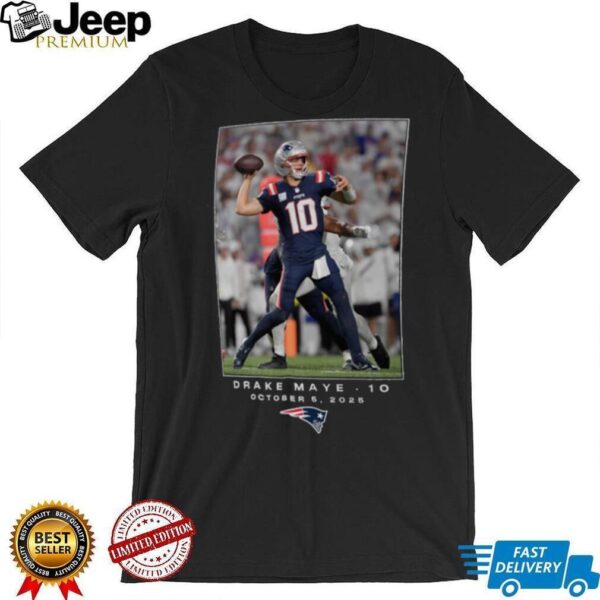 Drake Maye New England Patriots NFL Flash Features Week 5 T Shirt