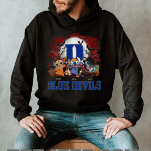 Duke Blue Devils Scary Stitch Halloween Shirt – Custom NCAA Football Tee – Personalized Horror Gift for Kids, Adults & Sports Fans
