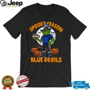 Duke Blue Devils Spooky Season Shirt – NCAA Football Grinch Tee – Custom Name Halloween College Fan Outfit