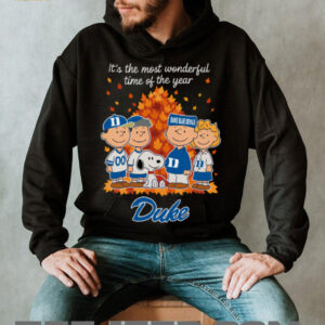 Duke Blue Devils x Peanuts Fall T Shirt It’s the Most Wonderful Time of the Year