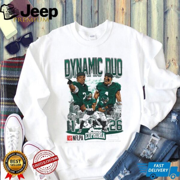 Dynamic Duos Hurts Barkley Philadelphia Eagles NFLPA 2025 T shirt