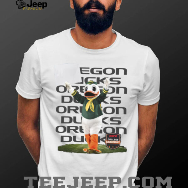 ESPN Merch Oregon Ducks Football College GameDay Sign 2025 Mascot T Shirt
