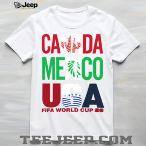 FIFA 2026 World Cup Host Countries Canada Mexico USA shirt