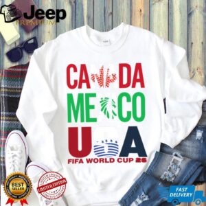 FIFA 2026 World Cup Host Countries Canada Mexico USA shirt