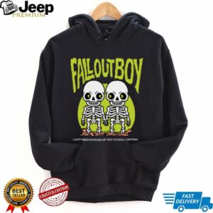 Fall Out Boy Store Twin Skeleton Shirt