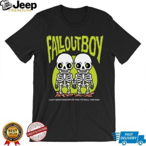 Fall Out Boy Store Twin Skeleton Shirt