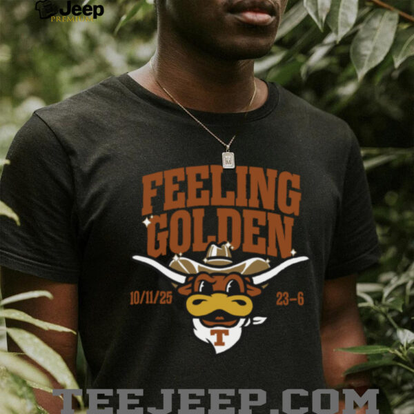 Feeling Golden Texas Longhorns Football Mascot Win Graphic Shirt